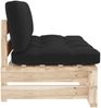 vidaXL Outdoor-Mittelsofa Paletten Imprägniertes Kiefernholz 3066536 Bild 4