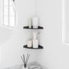 vidaXL Schwebendes Regal mit Regal 2 pcs Schwarz 18 x 18 x 2 cm 8004086 Bild 4