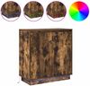 vidaXL LED-Sideboard Geräucherte Eiche 71 x 34,5 x 75 cm Holzwerkstoff 869646 Bild 2