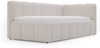 GRAINGOLD Cloud One Jugendbett 90x200, Einzelbett mit Bettkasten, mit Lattenrost, Bouclé-Stoff, Rechts, Hellbeige Bild 2