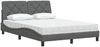 vidaXL Bett mit Matratze Dunkelgrau 120x200 cm Stoff 3310728 Bild 4