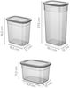 Aufbewahrungsbox-Set (18-teilig), 'BNMPOLYAR18', Anthrazit Bild 3