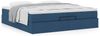 vidaXL Ottoman-Bett mit Matratzen Blau 200x200 cm Stoff 3311140 Bild 4