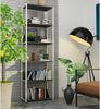 Raumhirsch Furniture Standregal Modernes Standregal Metall - Elegant & stabil - Bücherregal, 6 Fächer, 40 cm Breite, langlebige Laminatplatte, vielseitig Bild 3