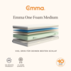 Set Emma 'Cocoon Plus' Bett, 160x200 cm, 100% Polyester, Grau und Emma One Medium Bild 4