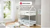 Vente-unique - CHORI Bett Holz, Platte Weiß - B 96 cm x H 200 cm x L 196 cm Bild 2