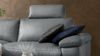 KAWOLA Sofa LOLA Ecksofa Leder grau mit motorischer Relaxfunktion Recamiere links 82 x 178 x 233 cm Bild 5