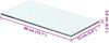 vidaXL Regalböden 2 Stk. Glas Transparent 40x15 cm 3051553 Bild 4