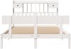 vidaXL Massivholzbett mit Regal ohne Matratze Weiß 140x190 cm Kiefer 3321827 Bild 4
