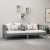 vidaXL Tagesbett mit Matratze 90x200 cm Grau Massivholz Kiefer [3083606] Bild 3