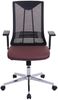 Bürostuhl HWC-J53, Drehstuhl Schreibtischstuhl, ergonomisch Kunstleder ~ bordeaux-rot Bild 4