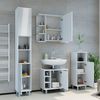 Badmöbel-Set Fynn Weiß Hochglanz 3 Teile, mit Midischrank Vicco Bild 4