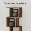 VASAGLE Bücherregal, Regal mit 5 Ebenen, 24 x 40 x 159 cm, Standregal, Büroregal, freistehend, Dekoregal, zur Präsentation, modern, für Wohnzimmer, Schlafzimmer, Büro, vintagebraun Bild 4