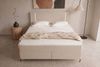 Boxspringbett Titan - Strukturstoff - beige - 200x200 cm Bild 4