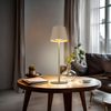 LED Tischlampe, sand, Akku, Touchdimmer, Flaschenaufsatz Bild 5