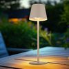 LED Tischlampe, sand, Akku, Touchdimmer, Flaschenaufsatz Bild 2