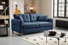 Sofa (B/H/T: 175x92x94 cm) in Dunkelblau Bild 4