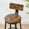 Vasagle 2er-Set Barhocker, Holzspanplatte/Metallgestell Industrie-Design Vintagebraun-schwarz, LBC076B01, 88,5 x Ø50,6 cm Bild 2