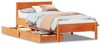 vidaXL Massivholzbett ohne Matratze Wachsbraun 75x190 cm Kiefernholz 3301775 Bild 2