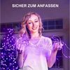 Jibenhome LED-Streifen Lila LED Kupferdraht-Lichterkette Batteriebetrieben 30-100 LEDs, Halloween & Weihnachten Dekoration Bild 1