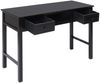 vidaXL Schreibtisch Schwarz 108x45x76 cm Massivholz Paulownia 338538 Bild 3