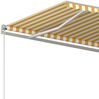 vidaXL Markise Manuell Einziehbar 400x350 cm Gelb und Weiß 3068978 Bild 5
