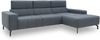 DOMO Collection Cunelli, Ecksofa mit Kopfstützfunktion, Webstoff blau, 292 x 175 cm Bild 5