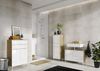 Kommode >M-415< (BxHxT: 60x97x34 cm) in hellbraun | weiss - 60x97x34cm (BxHxT) Bild 5