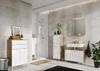 Kommode >M-415< (BxHxT: 60x97x34 cm) in hellbraun | weiss - 60x97x34cm (BxHxT) Bild 4