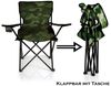 BigDean Campingstuhl Faltstuhl Campingstuhl Anglerstuhl Getränkehalter Klappstuhl (Packung, 1 St), Tarnmuster, Camouflage, Camo, Klappbar, Getränkehalter, Tragetasche Bild 3