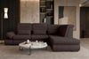 Samtstoff Ecksofa Ares L Form - Samtstoff - braun - Rechts Bild 5