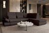 Samtstoff Ecksofa Ares L Form - Samtstoff - braun - Rechts Bild 2