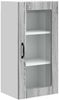 vidaXL Wandglas-Schrank PORTO Graues Sonoma 40 x 31 x 80 cm 885347 Bild 2