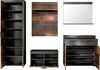 INOSIGN Garderoben-Set Ilana, (Set, 5-St), Garderobenmöbel im modernen Industrial Style mit antikfarbenen Griffen Bild 3