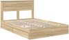 vidaXL Aufbewahrungsbett Sonoma-Eiche 160 x 200 cm Holzwerkstoff 3409899 Bild 4