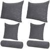 Selfitex Sofakissen 6-tlg. Kissen Set, 2x großes Kissen/2x kleines Kissen/2x Nackenrolle, (6er Set, 2x 60x80 cm, 2x 50x50 cm, 2x 19x65 cm), für Sofa, Couch, Bett oder als Polster jeglicher Art Bild 3