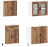 vidaXL 4-tlg. Küchenschrank-Set Porto Altholz-Optik Holzwerkstoff 3314879 Bild 4