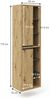 Badschrank Viola Artisan-Eiche 50 x 170 cm Vicco Bild 3