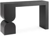 Konsole Eichara aus Metall und Glas, modern, schwarz, 120 cm breit, pflegeleicht Bild 5