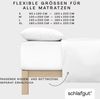 Schlafgut 'PURE BOXSPRING' Spannbettlaken, Jersey-Elasthan, Gummizug: rundum, (1 Stück), Bio-Baumwolle, für Matratzen bis 40 cm Höhe, Full-white, L 140x200 cm - 160x220 cm Bild 3