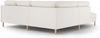 Micadoni Symmetrisches Ecksofa Eden 4-Sitzer Links Samt Beige Bild 3