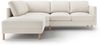 Micadoni Symmetrisches Ecksofa Eden 4-Sitzer Links Samt Beige Bild 2