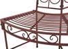 Baumbank TINA - Stahl Schwarz-braun 80x63x122cm | Gartenbank Baumbank-Halbkreis wetterfest Terrassenbank Sitzbank Outdoor Bild 3