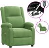vidaXL Elektrischer Massagesessel Hellgrün Samt 3098407 Bild 2