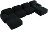Ecksofa Sitzfläche Black aus Cordstoff, rahmenlos mit 32D Kaltschaum und ergonomischen Armlehnen,388x178x75 cm Bild 5