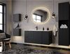 Badezimmer Regal Skelbolu 27x25x21 cm Schwarz [en. casa] Bild 3