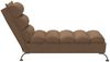vidaXL Chaiselongue mit Kissen Braun Stoff 379471 Bild 5