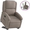 Relaxsessel, Fernsehsessel, Schlafsessel mit Aufstehhilfe Taupe Stoff Bild 2