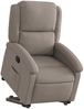 Relaxsessel, Fernsehsessel, Schlafsessel mit Aufstehhilfe Taupe Stoff Bild 3