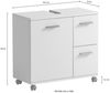 Schildmeyer Palermo Waschbeckenunterschrank 157636, Pistazie, 65,1 x 32,0 x 60,0 cm Bild 3